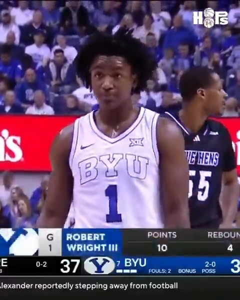 BYU transfer Robert Wright III put up a game-high tonight: 26 PTS | 9 AST | 9 REB | 9-17 FG | 4-7 3PT