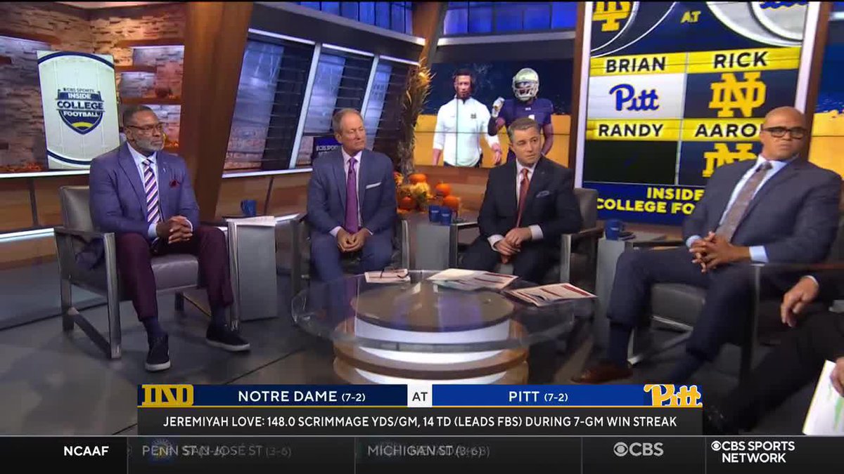 "I'm gonna go with Pitt because they CAN stop the run." Brian B.J. Jones thinks Pitt's run defense will lead them to victory over Notre Dame this weekend.