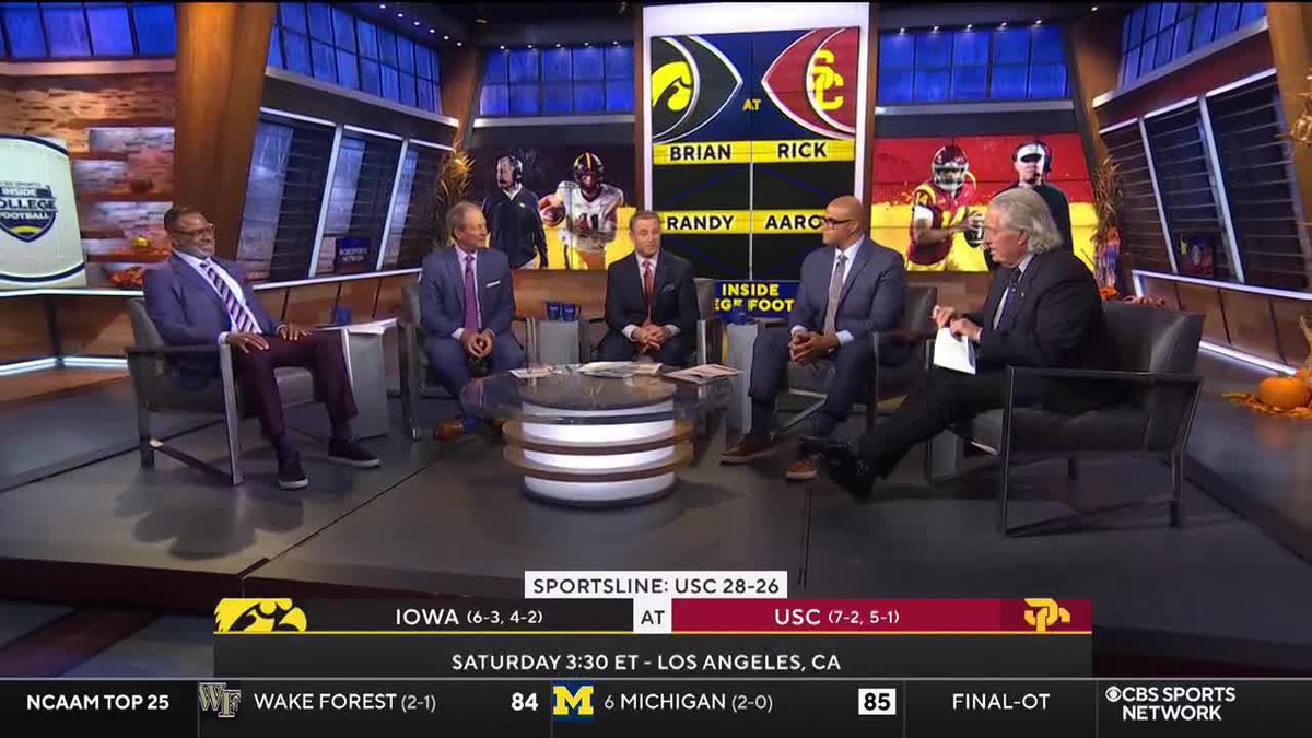 "I think Iowa wins this game and takes USC out of the [CFP} talk." Randy Cross and Aaron Taylor both think Iowa is going to take down USC on the road this weekend.