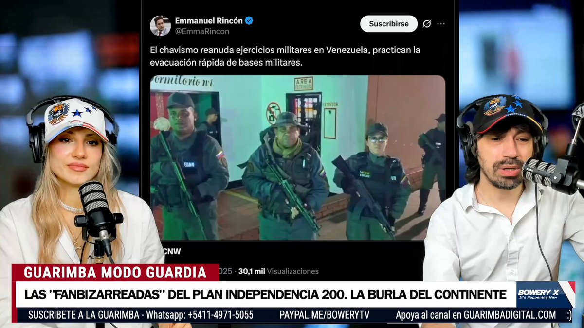 Las FANBizarreadas del Plan Independencia 200 del régimen de Maduro. Los militares venezolanos (hoy convertidos en guerrilleros) son la Vergüenza del todo el Continente Americano. Todo el simulacro para intentar hacer UN VIDEO. El Chavismo es una enfermedad mental, una secta satánica. Guarimba Digital - by Bowery CHACO #GeneraciónIndependencia