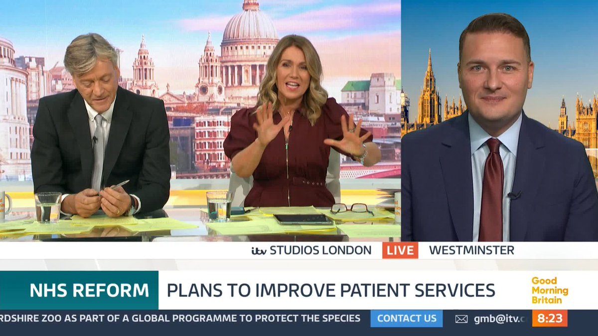 'It is going to take time to rebuild NHS dentistry', says Wes Streeting. Susanna Reid asks him what's gone wrong, as The British Dental Association says there’s now a funding gap of £1.5 billion, meaning half the population of England can’t get free dental treatment.