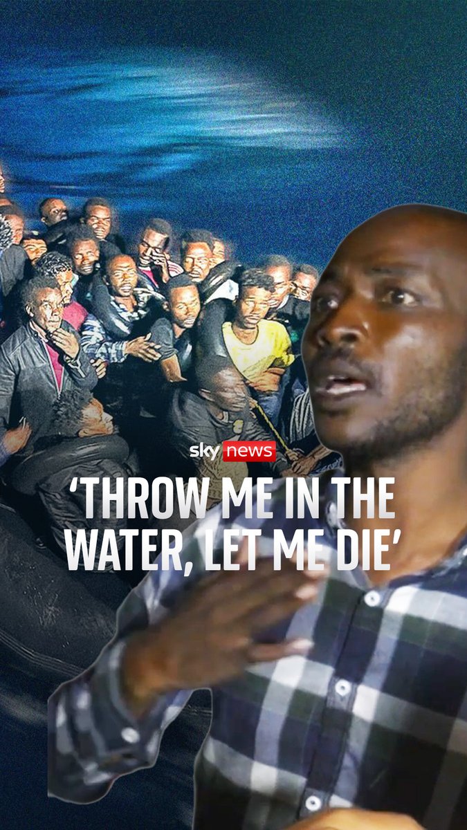The men on this dinghy were hoping to reach Europe. But a rescue ended up taking them back to the country they had desperately been trying to flee. Alex Crawford was on board the boat that saved them. Watch Alex's full documentary 🔗