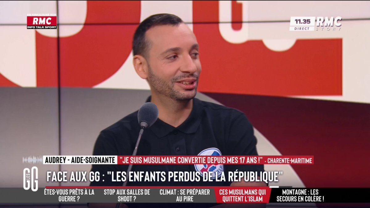 🎙️ Audrey, au 3216 : "Je suis converti depuis 17 ans, ça n'a rien à voir avec ce que je vis. Je ne reconnais ma religion dans ce que vous décrivez." 🎙️ Momo, sorti de l'Islam : "Si vous apostasiez, devant un tribunal islamique, c'est la peine de mort." #GGRMC