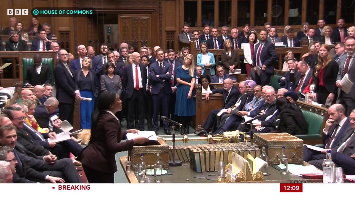 Kemi Badenoch asks the PM why he thinks "unemployment has risen every single month since Labour took office?" Keir Starmer defends the government's track record, saying that unemployment was "5.4% higher" when the Conservatives were in charge #PMQs