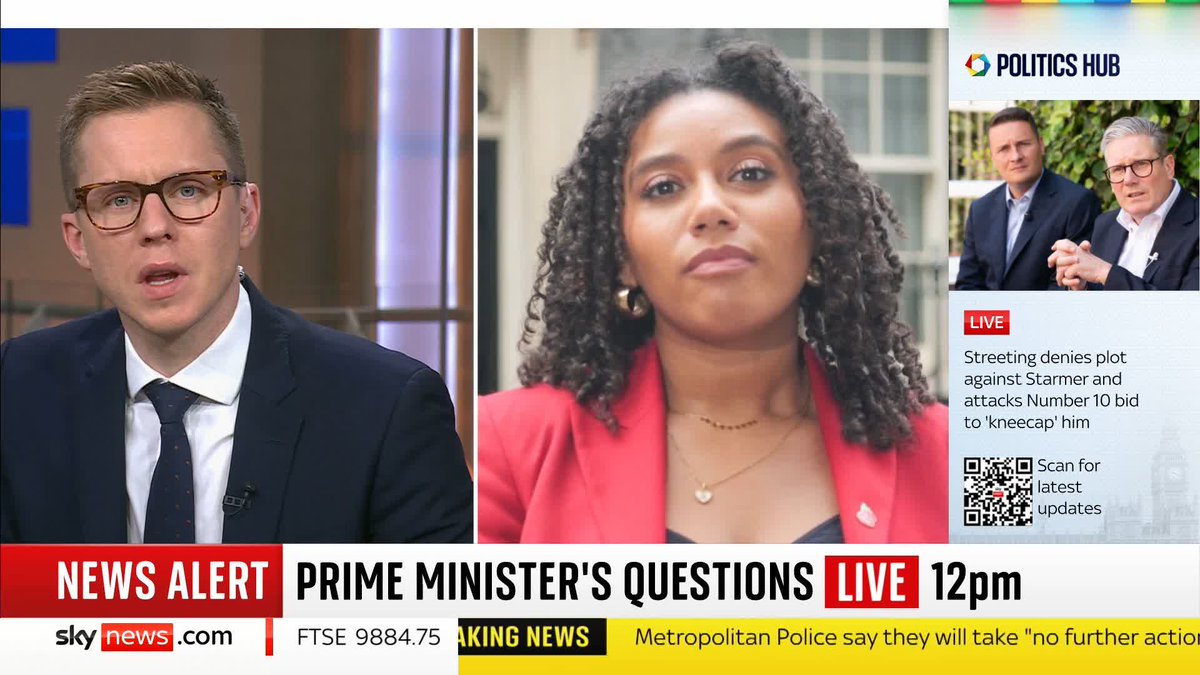 Sky's Mhari Aurora is live outside Downing Street, as PM Sir Keir Starmer prepares to face Kemi Badenoch at PMQs. It comes amid reports that members of his cabinet are looking to oust him over fears of a backlash over the budget. Live updates: 📺 Sky 501