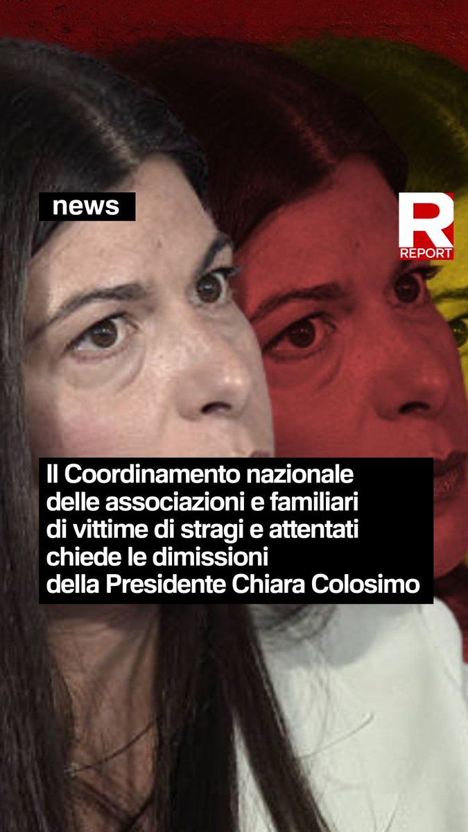 Il Coordinamento nazionale delle associazioni e familiari di vittime di stragi e attentati, dopo l'inchiesta di #Report, chiede le dimissioni della Presidente della Commissione Parlamentare Antimafia Chiara Colosimo. Rivedi il servizio di Giorgio Mottola: