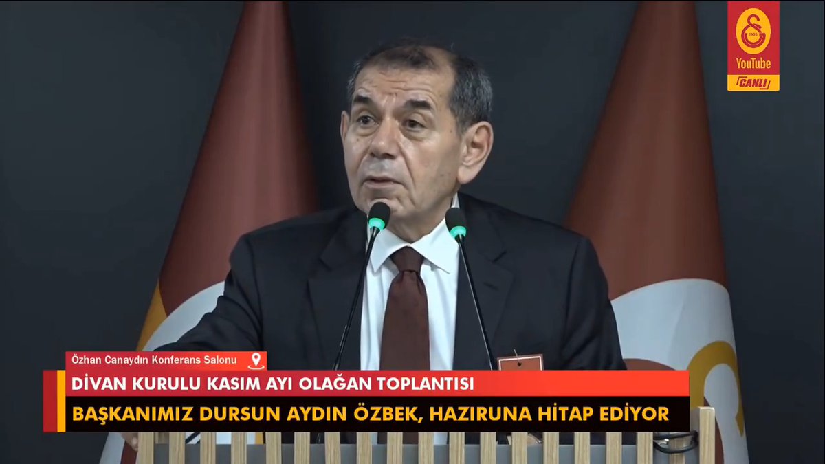 🔸 Futbol aklı eleştirileri hakkında Dursun Özbek: "Futbol aklı dendiği zaman kişileri işaret ediyorlar. 'Futbol aklı olarak Zidane'ı getirelim, X kişiyi getirelim'. Galatasaray Spor Kulübü'nde futbol aklı var ve başarılı bir şekilde de gidiyor. Son üç yıldır ne kadar başarılı olunduğunu da takdirinize bırakıyorum."