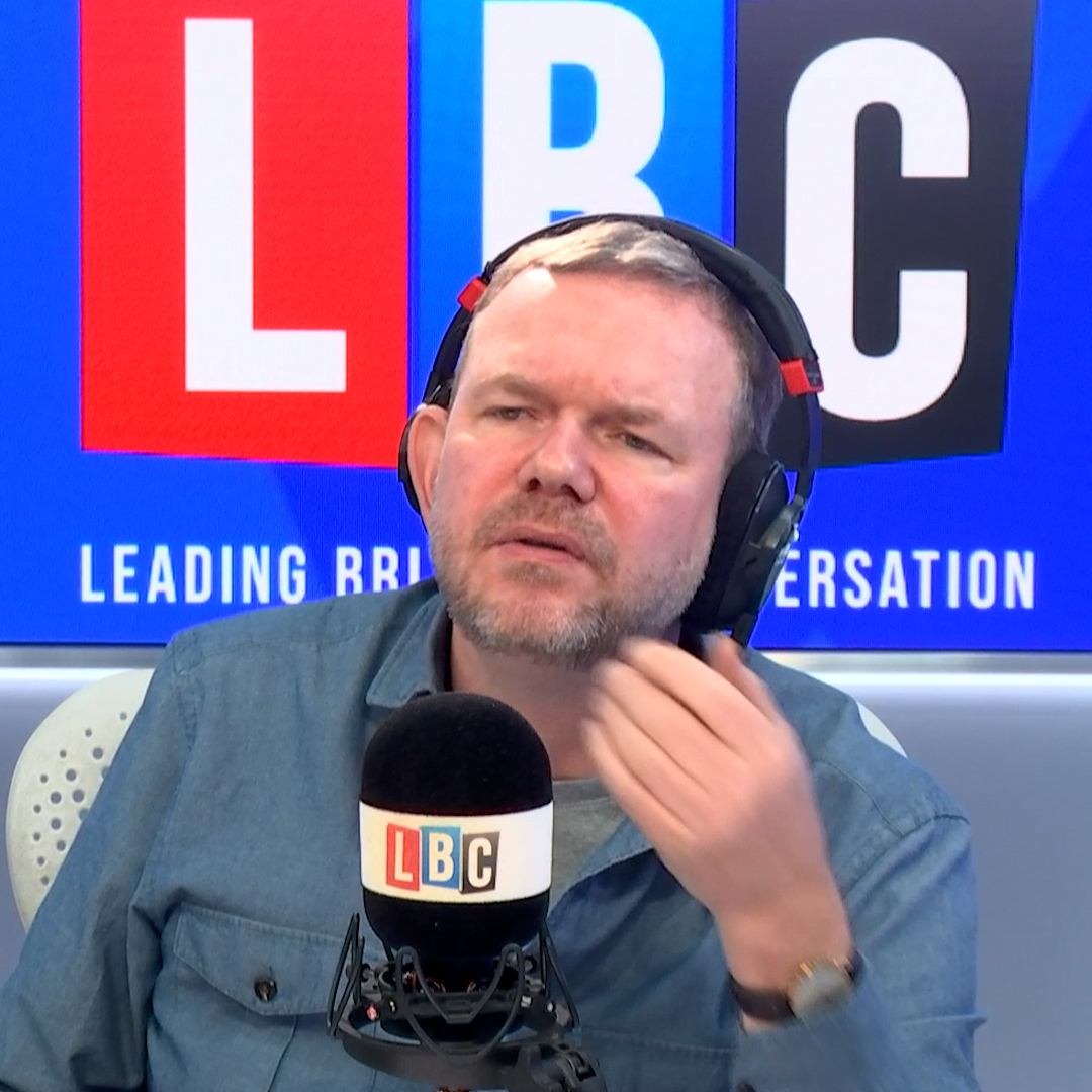 "It's the finest place to live on Earth!" James O'Brien defends London from 'racists and freak shows'.
