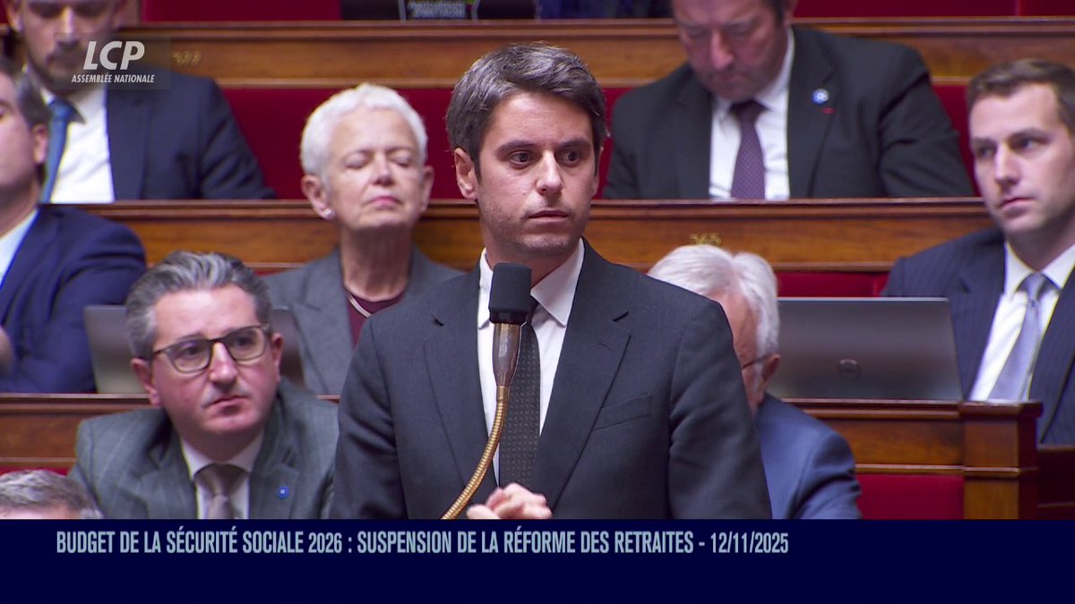 "Cette réforme nous l'avons portée, et pourtant aujourd'hui mon groupe s'abstiendra", indique Gabriel Attal. "Nous sommes lucides sur le fait que cette suspension ne sera pas une bonne nouvelle (...) Mais nous ne voulons pas nous mettre en travers du compromis". #DirectAN