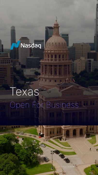 Texas is open for business. Building on Nasdaq's longtime presence in Texas, we are committed to supporting the state's growth into a leading global economy. Learn more about our intent to launch Nasdaq Texas here: