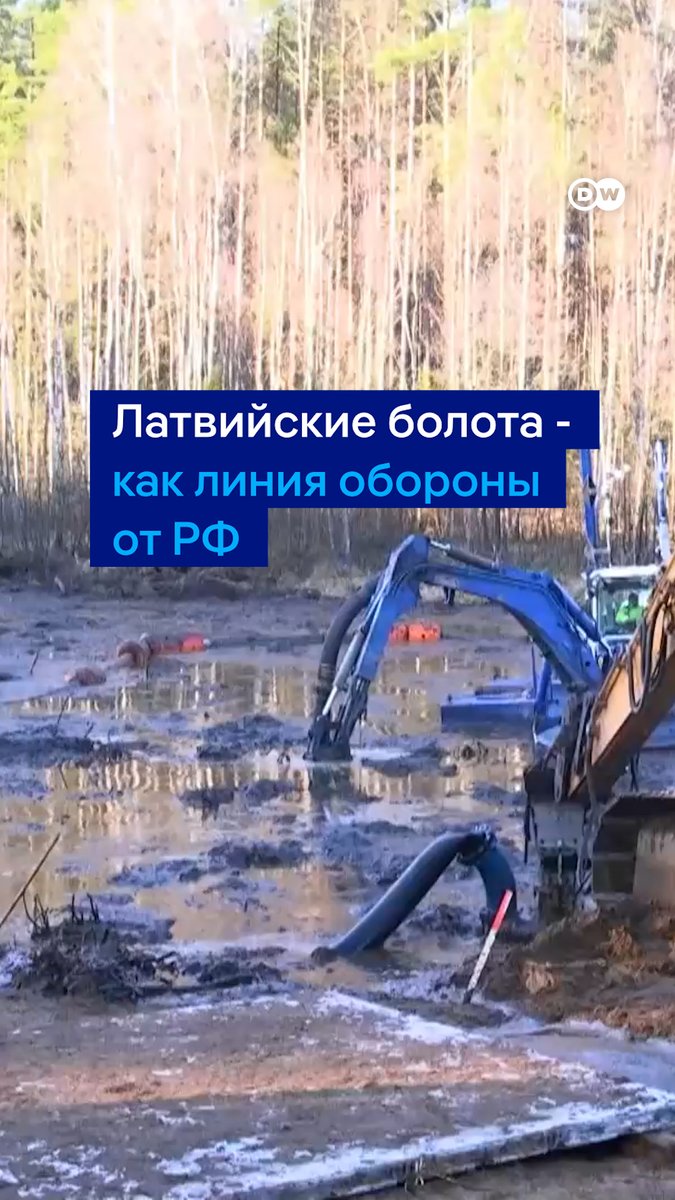 Болота - как линия обороны от вторжения РФ. В Латвии собираются восстановить осушенные ранее торфяные болота и таким образом укрепить границу на случай возможного нападения России
