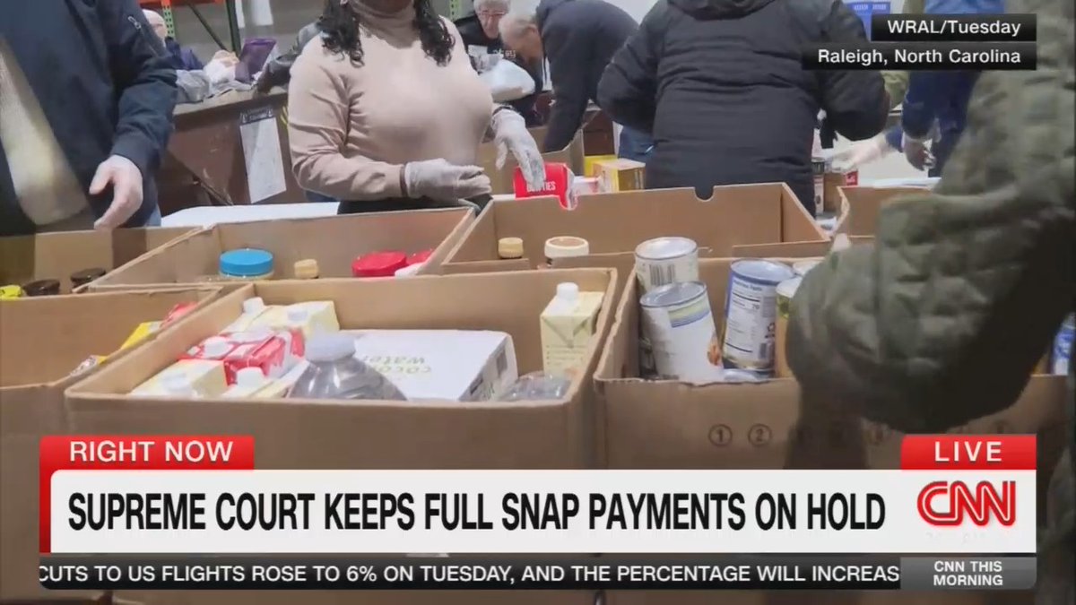 Host: As the Supreme Court extends an order allowing the Trump administration to withhold full benefits for the month, it's been whiplash for the nearly 42 million Americans who rely on SNAP for groceries. Nearly 27 million Americans have not gotten their November benefits