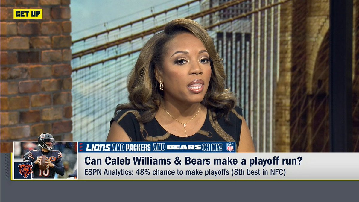 "I think this is an ascending team. I think next year, this is a team that will be a legit contender." Kimberley A. Martin weighs in on the Bears being playoff contenders this season ✍️