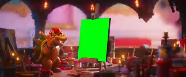 Bowser's painting green screen #greenscreen