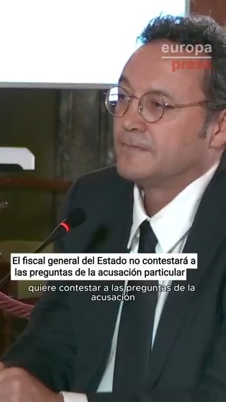 El fiscal general del Estado rechaza contestar a las preguntas de la acusación particular