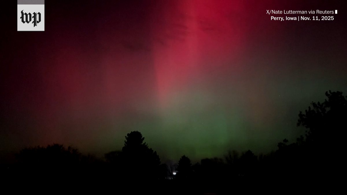 Tuesday night a severe geomagnetic storm pushed the aurora borealis far south, lighting skies as far as Florida, Texas, and California. Even under city lights and near the Mexican border, the northern lights delivered a rare, colorful show.