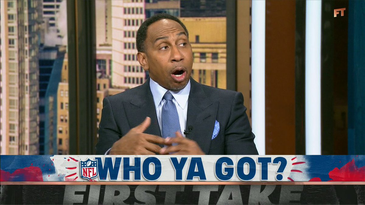 .Stephen A Smith is going with the Ravens to make a DEEP playoff run over the Chiefs and the Bills 👀