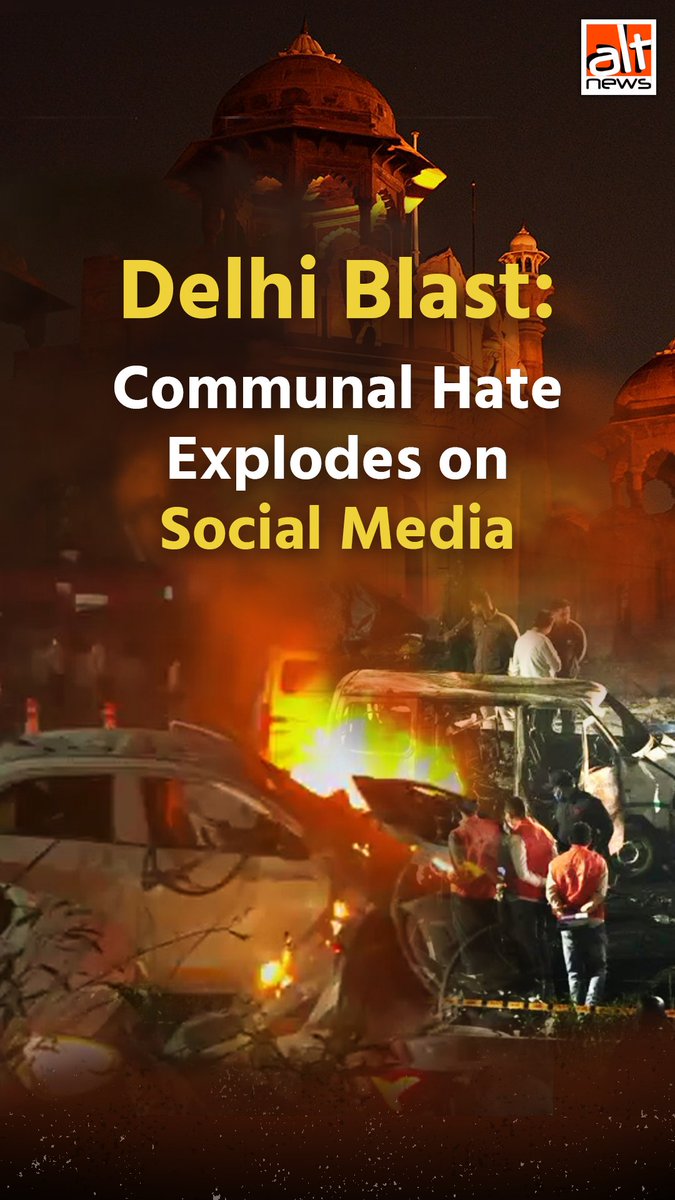 Within minutes of the Delhi explosion, in which 13 were killed, social media platforms were flooded with vile, Islamophobic remarks. Worse, the narrative was propagated by several senior journalists. Watch