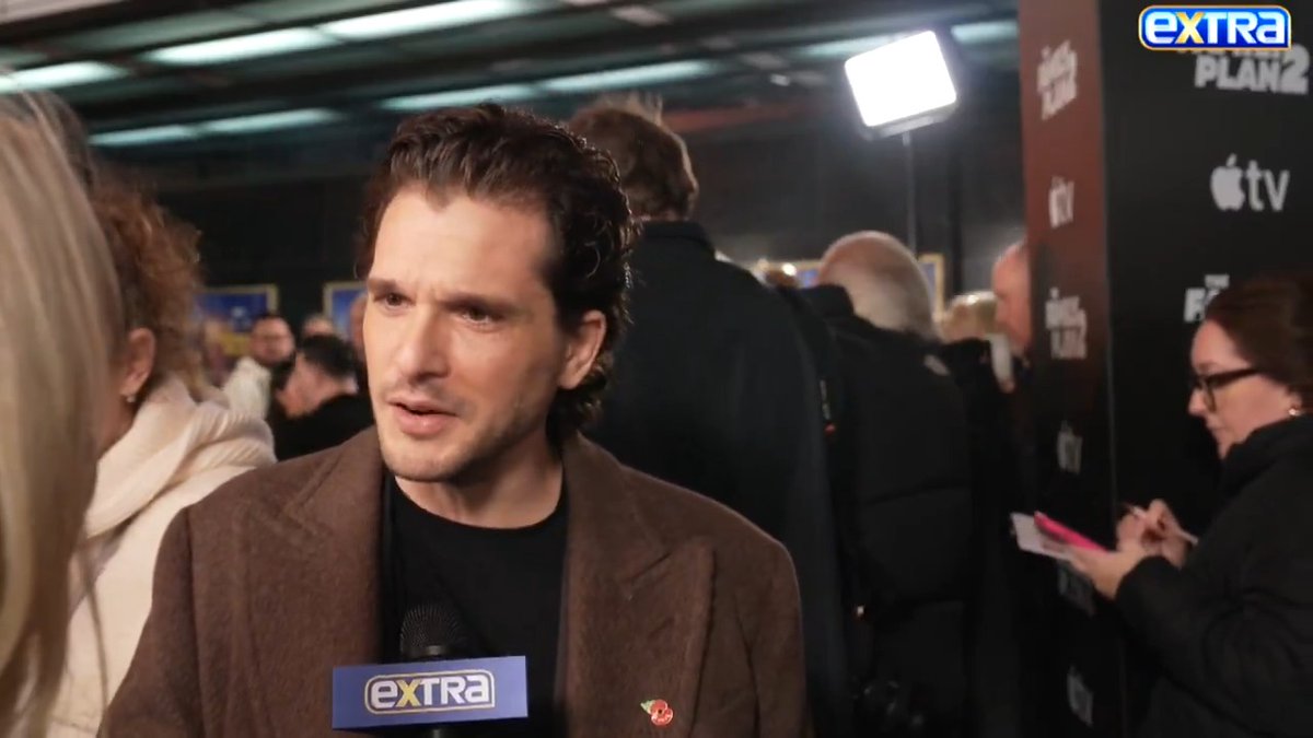Kit Harington is a big Christmas guy — but he thinks dressing up as Santa might scare his kids! 🎅