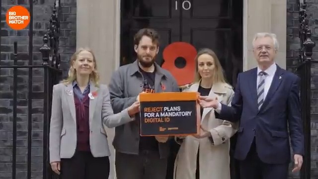 🆔A mandatory digital ID would change "the nature of the relationship between a British citizen & the state" David Davis MP joins us in delivering our petition REJECTING digital ID to No 10 Britain has historically rejected various forms of mandatory ID - we must reject this too