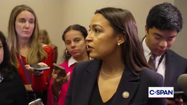 Q: "Should Schumer stay as minority leader?" .Rep. Alexandria Ocasio-Cortez Alexandria Ocasio-Cortez: "This problem is bigger than one person. It actually is bigger than the minority leader in the Senate...A leader is a reflection of the party and Senate Democrats have selected their leadership to represent them."