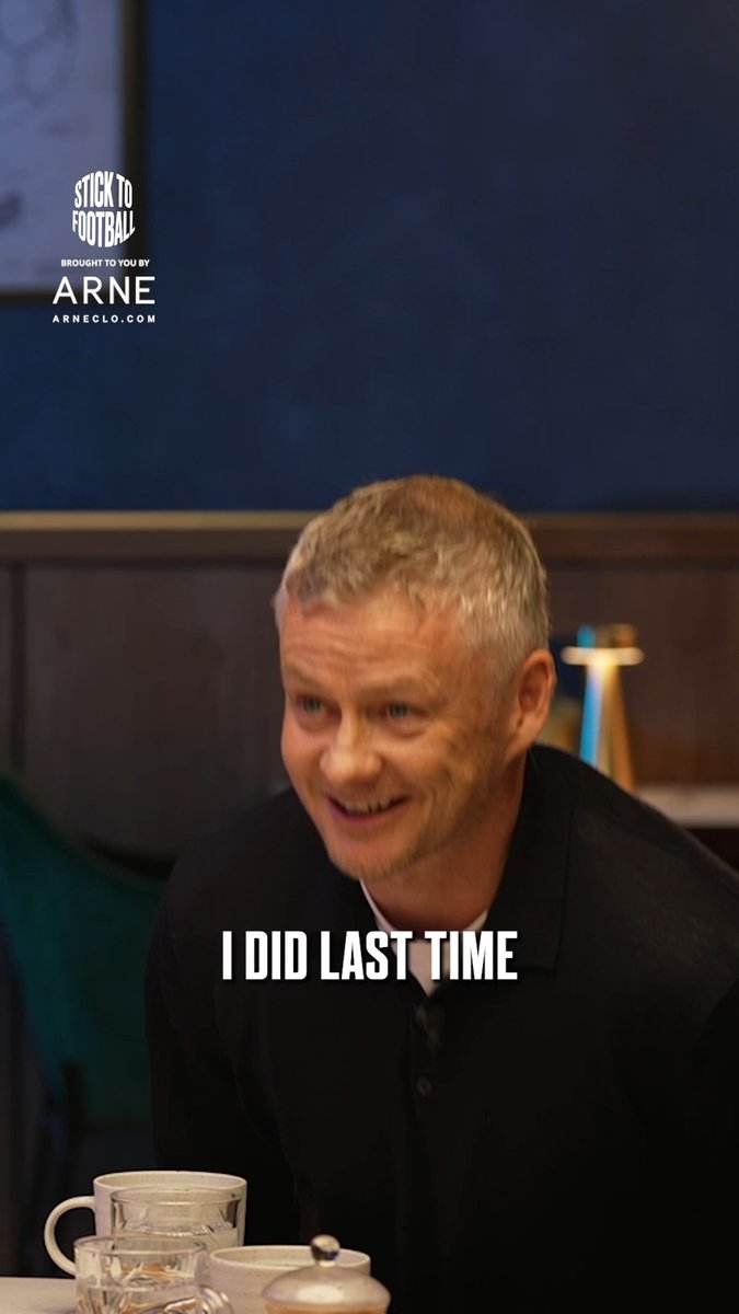 "Ole Gunnar, welcome back!" 👋 Our first returning guest... of course it had to be Ole! 🙌