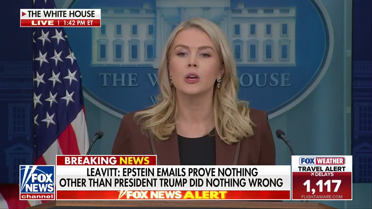 NEW: Karoline Leavitt shuts down a reporter questioning the transparency of the Trump administration: "Doesn't it show transparency that members of the Trump administration are willing to brief members of Congress whenever they please? "When we are willing to sit down with members of Congress and address their concerns?" "That's a defining factor of transparency."