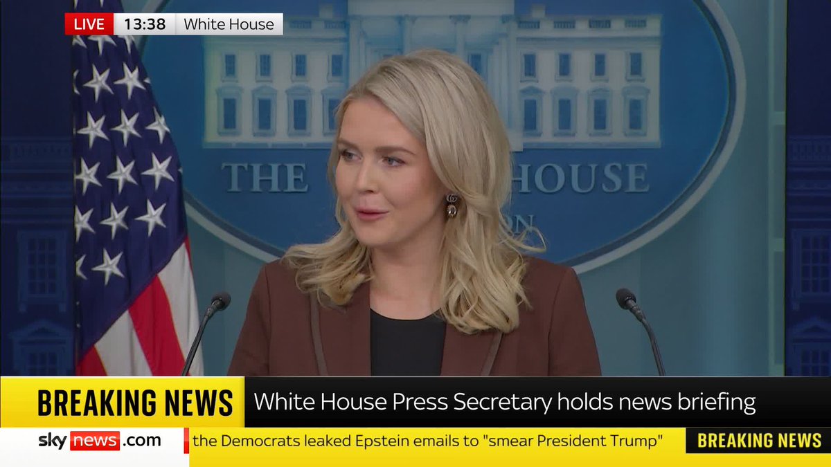 White House press secretary Karoline Leavitt has described the BBC as a "leftist propaganda machine" and says Donald Trump's legal threat to the organisation "will continue". 📺 Sky 501 and YouTube