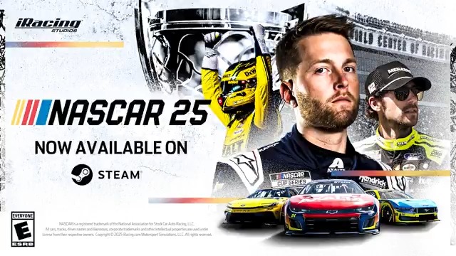NASCAR 25 is now available on Steam! 🖥️
