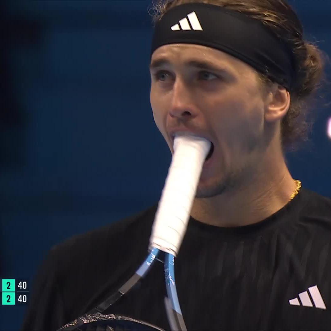 Trying to break Sinner be like.. 😅 #NittoATPFinals