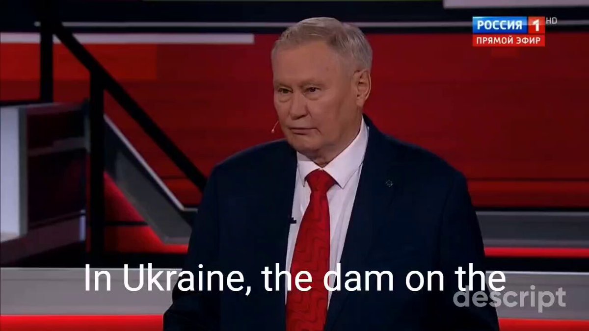 Russian propaganda state TV: "The Kyiv dam must be destroyed. Kyiv must be flooded, Kharkiv annihilated. Dnipro, Mykolaiv, Odesa, and Sumy wiped from the face of the earth." People ask Ukrainians why don't we "make peace" meaning surrender. This is why.