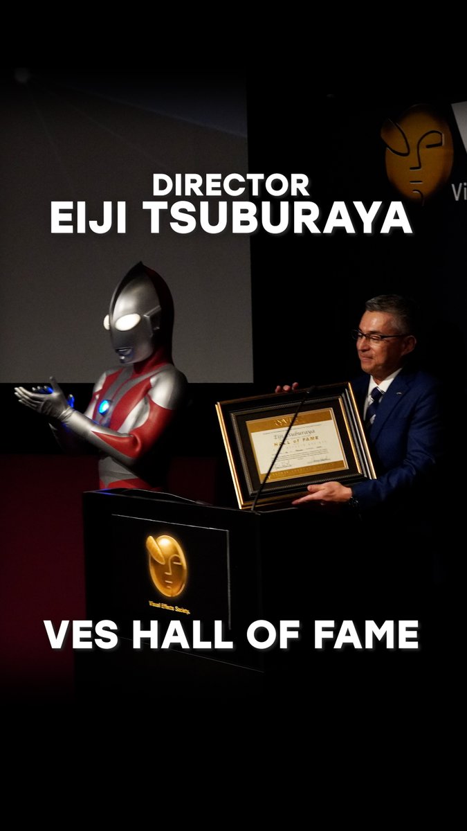 Congratulations to Director Eiji Tsuburaya for his induction into the VisualEffectsSociety Hall of Fame! ๐ Thank you to the VES for this great honor! ๐คฉ #Ultraman #tokusatsu #VESHonors