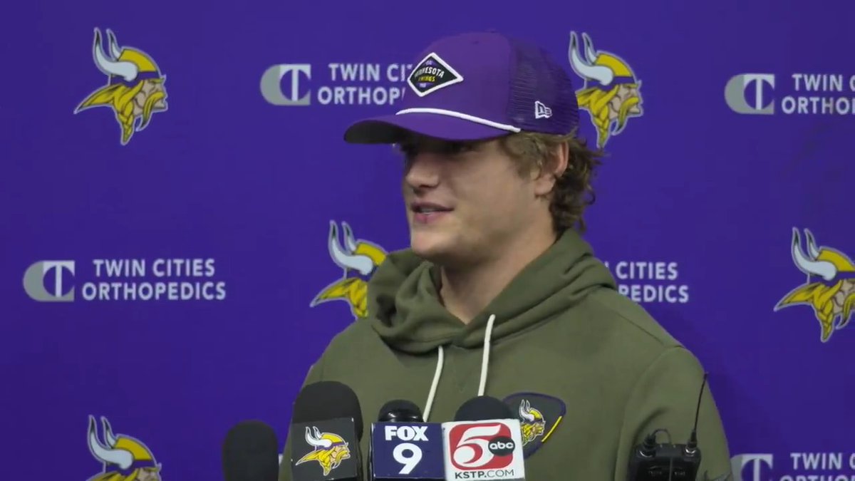 "It feels good, really good. Getting a lot of treatment in the last few days and will continue to do so, but it's feeling good." - J.J. McCarthy on his hand