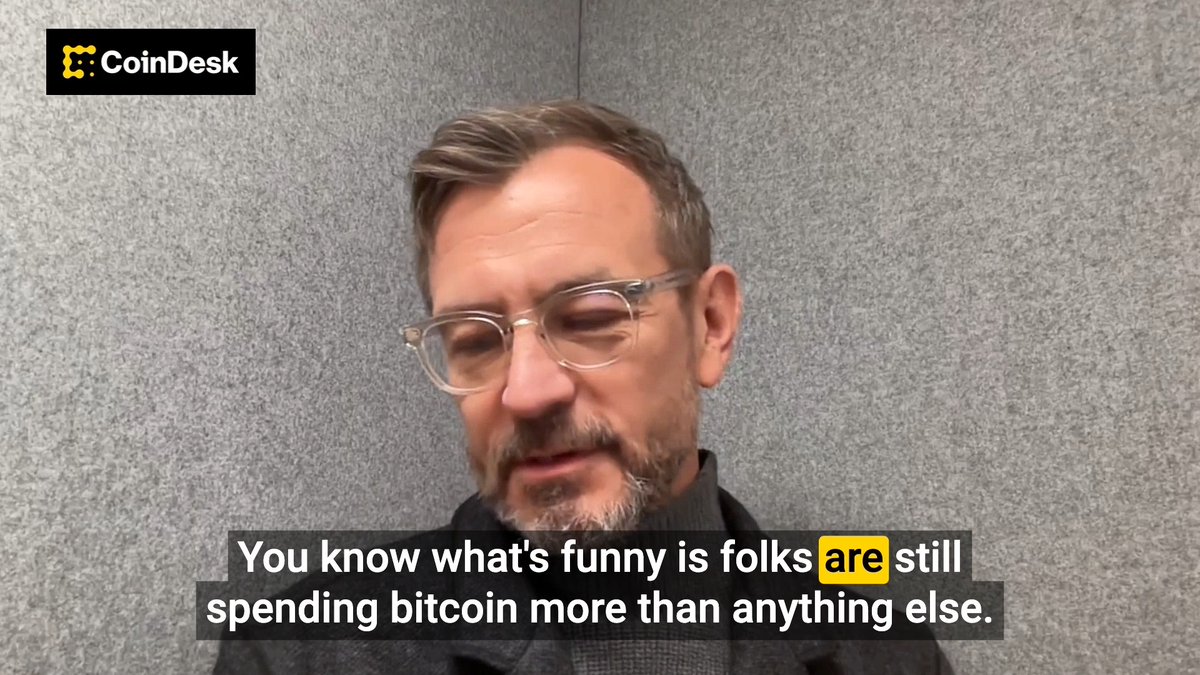 🛍️ What's the future of crypto retail payments? Flexa CEO Daniel McCabe says It's not $BTC or stablecoins. He predicts the "underdog" winner will be loyalty points and merchant tokens. He explains why "folks are still spending Bitcoin more than anything else," but that's "changing quickly." Thank you Genius Group Ltd 🙌 for being a sponsor of CoinDesk Media Network.