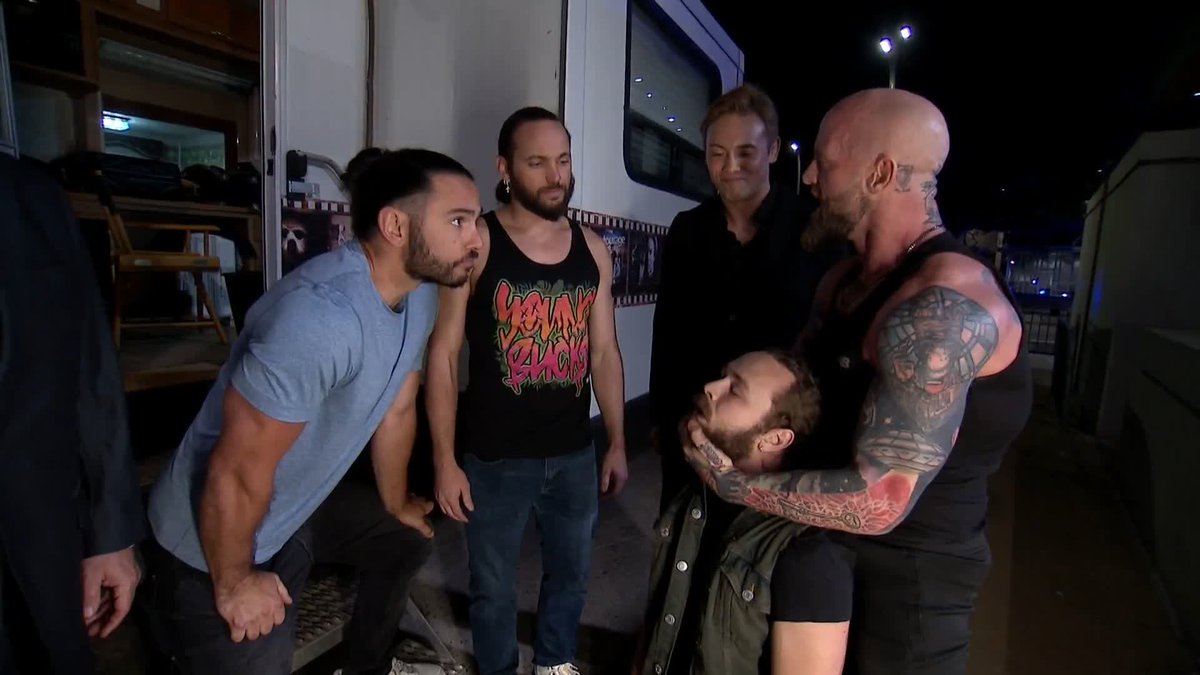 .The Invisible Hand just sent a message to Jurassic Express, now the pressure’s on the Matthew & Nicholas Jackson to make their decision! Watch #AEWDynamite Blood & Guts LIVE on TBS & HBO Max