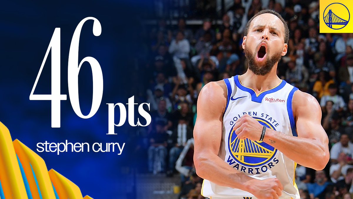Grab your popcorn, roll the tape 🍿 Stephen Curry had 46 tonight