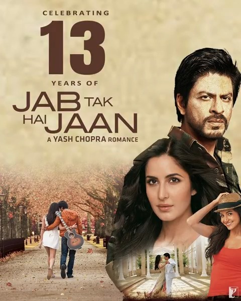This story will continue to live in every heartbeat, Jab Tak Hai Jaan 💞 #13YearsOfJabTakHaiJaan