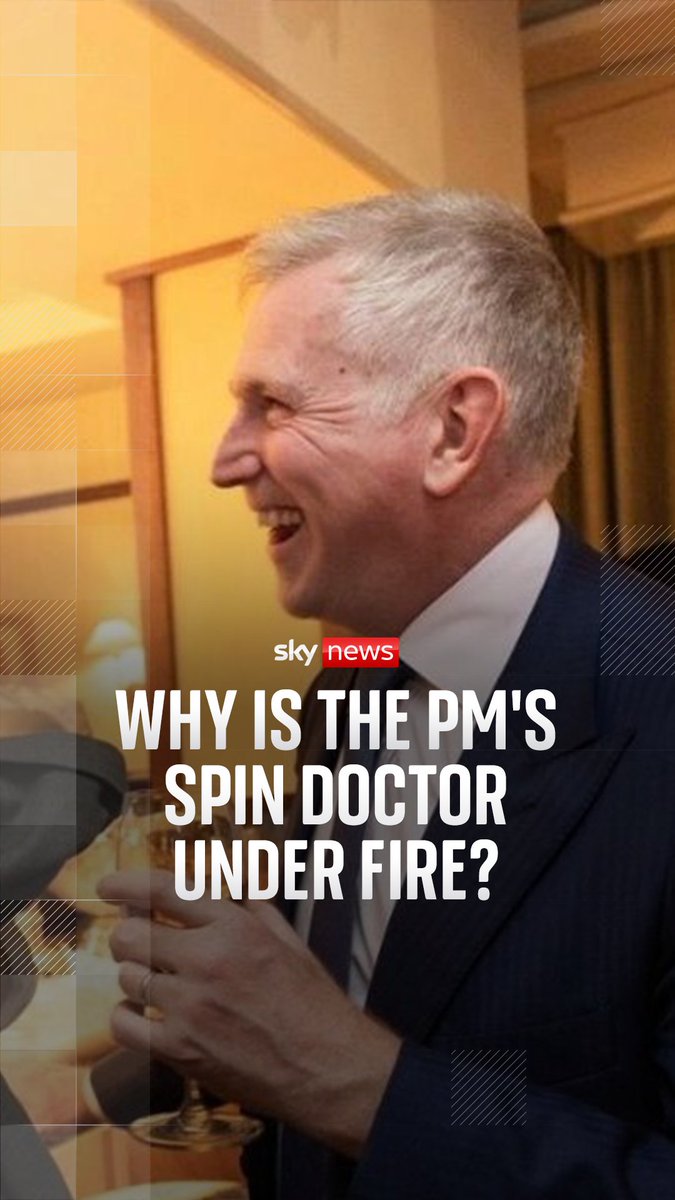 Opposition parties are demanding an investigation into the Prime Minister's head of communications. There are concerns about the perception of a conflict of interest with a lobbying company he owns a minority stake in. Sam Coates Sky explains the story.