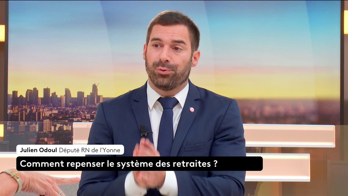 🔴🗣 Réforme des retraites : "Si vous avez un emploi stable à partir de 25 ans, vous partez avec une retraite à taux plein à 67 ans" Julien Odoul, député RN, revient sur le programme du RN concernant les retraites alors que l'Assemblée à voté la suspension de la réforme hier. #canal16