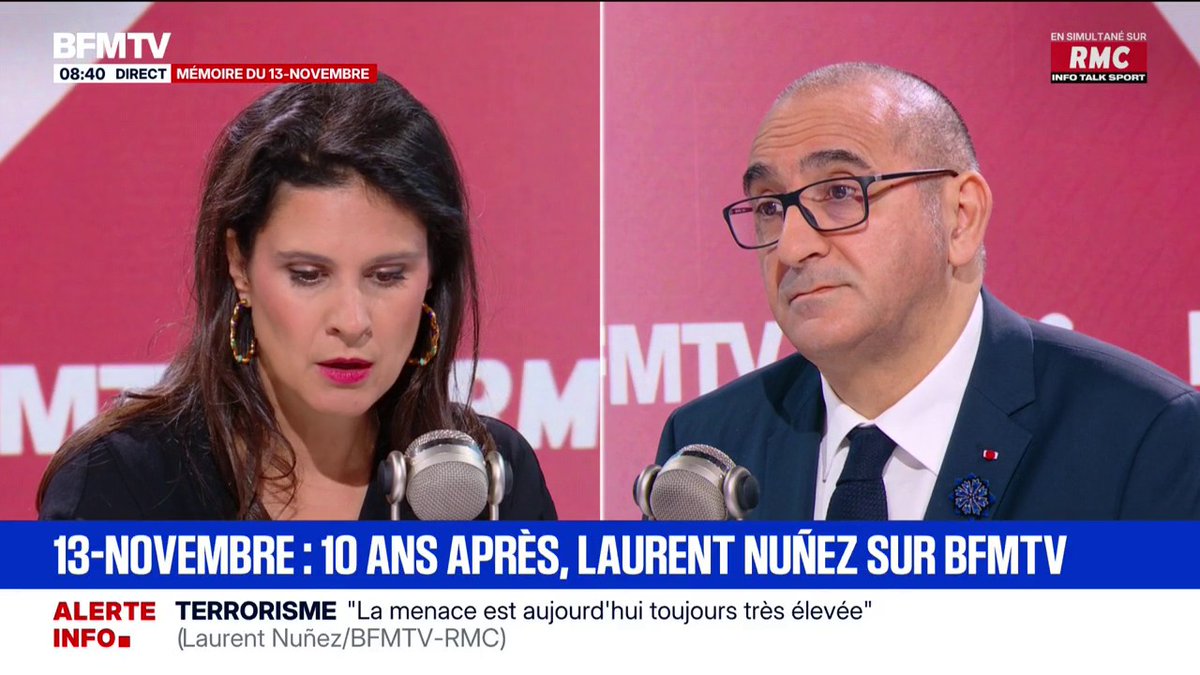 Match de l'Équipe de France au Parc des Princes: "Il y a un gros dispositif de sécurité", affirme Laurent Nuñez, ministre de l’Intérieur