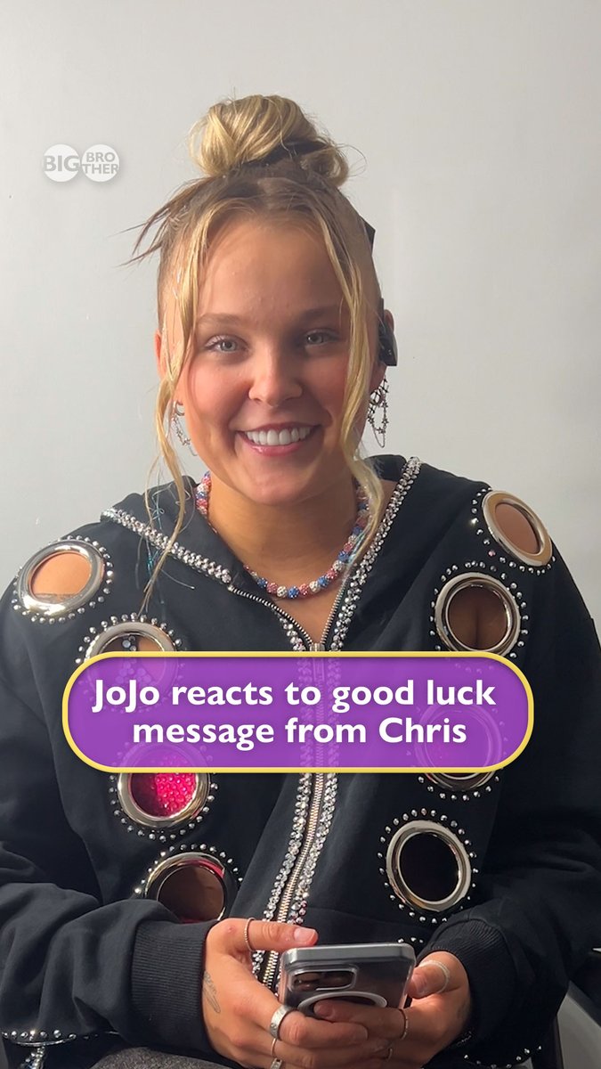“If there’s one face that can get me to smile in this world” 🥹 JoJo reacting to a message from Chris has got us all in the feels 🫶 #BBUK