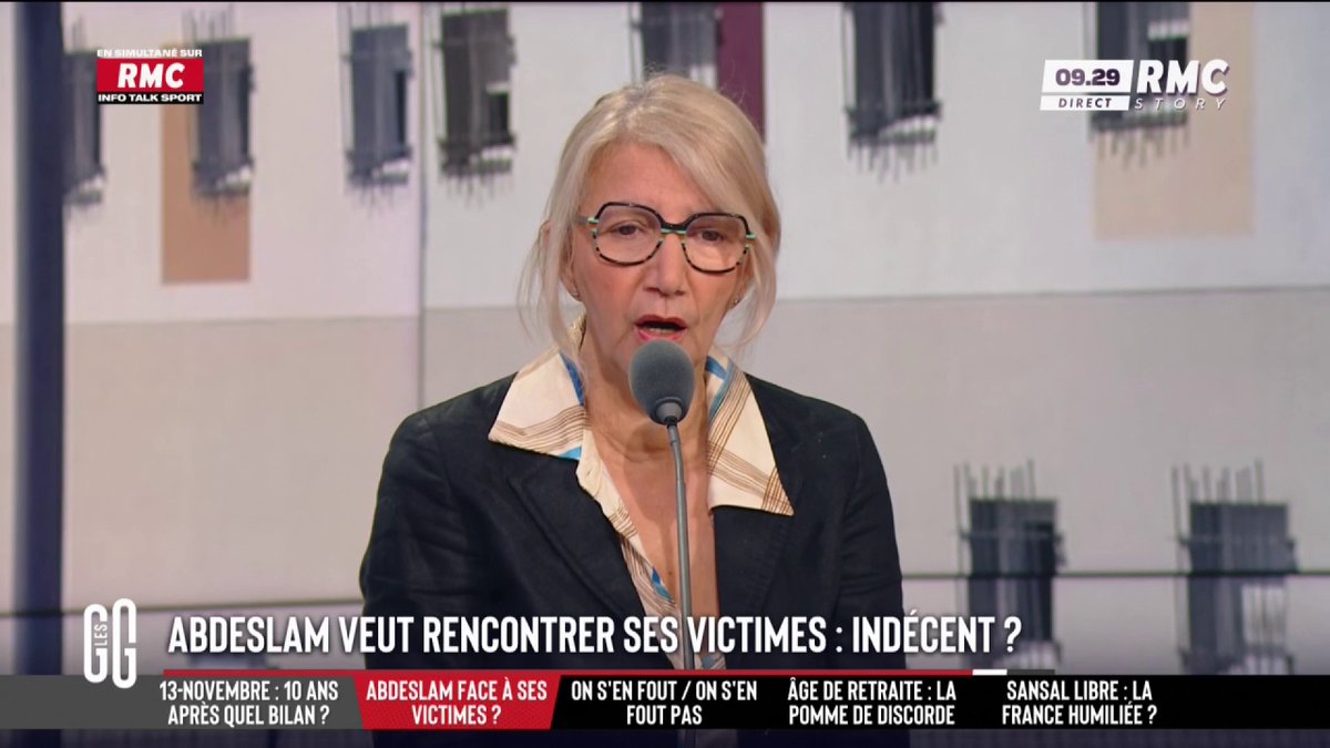 🚨 Abdeslam veut rencontrer ses victimes : "Un irrespect." 🗣️ Zohra Rose Bitan 🌹🎗️SoutienFD0🦩 : "Il voulait préparer un autre attentat et il a le culot de vouloir rencontrer les victimes. Ils savent que notre éducation est notre faiblesse. Il ne faut avoir aucune pitié avec ces monstres." #GGRMC
