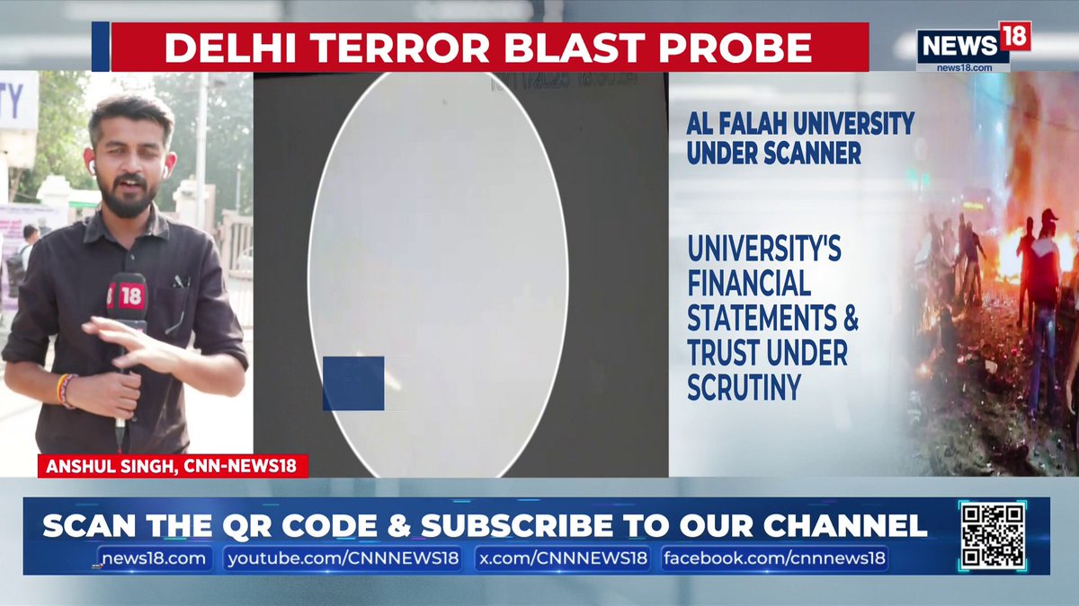 🚨 BIG: After the Delhi blast and Jaish terror conspiracy, the Government orders a forensic audit of Al Falah University’s accounts. ED & EOW to probe the university’s funding and functioning, as NIA continues its terror investigation.