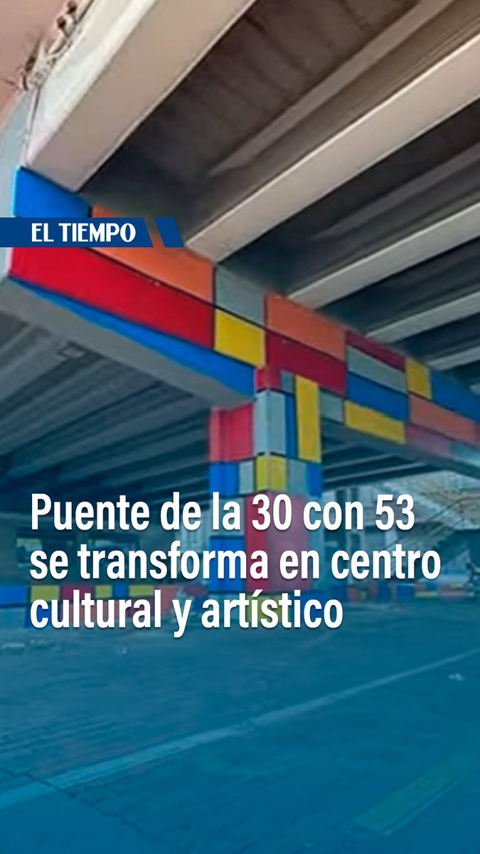 La Alcaldía Mayor de Bogotá invirtió $1.326 millones en la recuperación de 1.407 metros cuadrados bajo el puente vehicular de la carrera 30 con calle 53, convirtiéndolo en un nuevo centro artístico, cultural y comunitario. #ElTiempoLeExplica