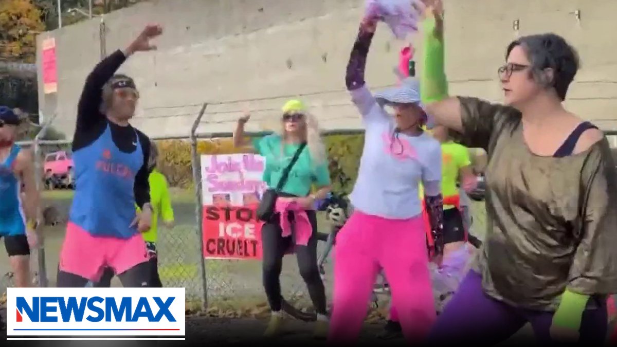 Protesters staged an ’80s-themed workout outside an ICE detention center in Portland. Chris Plante Show Mercedes Schlapp T.W. Shannon and Reagan Reese questioned its seriousness on Wednesday’s “The Right Squad.”