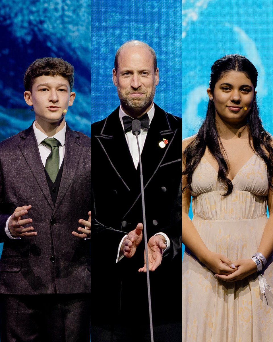 "The future belongs to them. They are the ones who will inherit the planet we are fighting to protect." Hear from the extraordinary young people Prince William invited onto the stage during The Earthshot Prize Awards Night 2025. #EarthshotRio