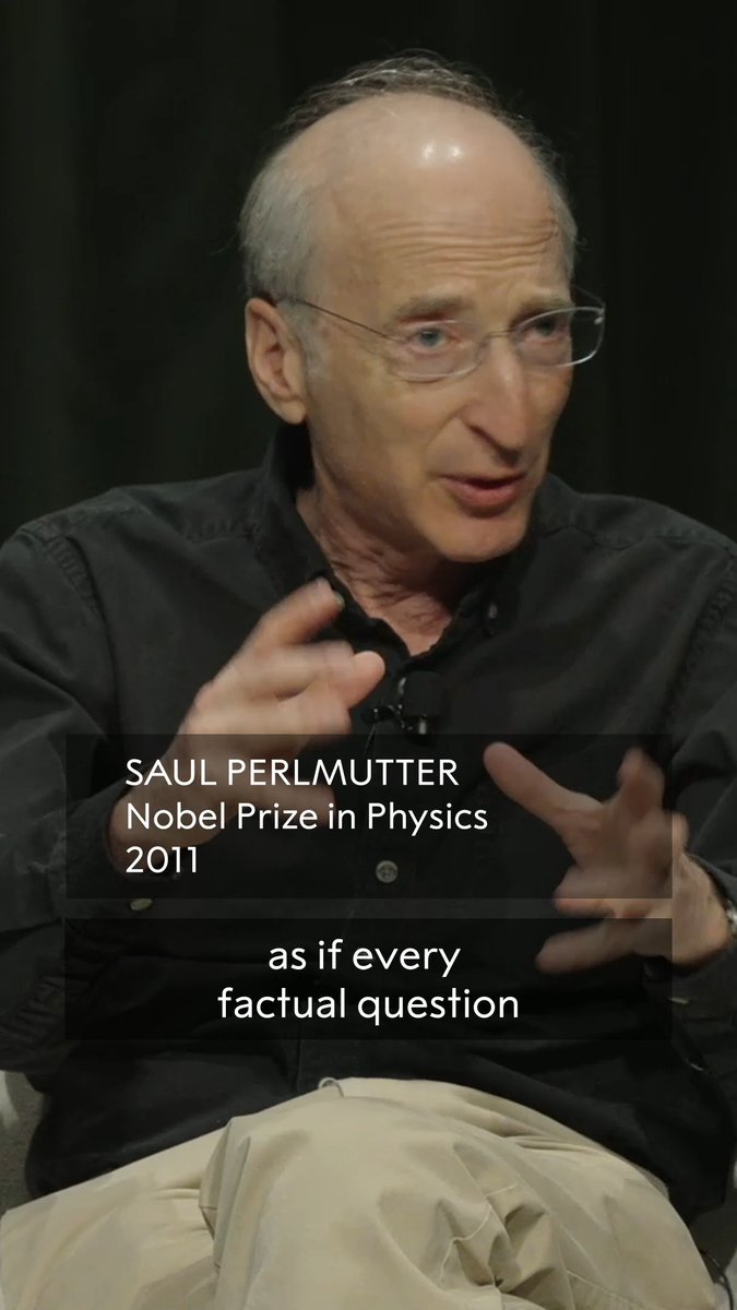 Physics laureate Saul Perlmutter speaks about truth and the importance of keeping an open mind. #NobelPrize