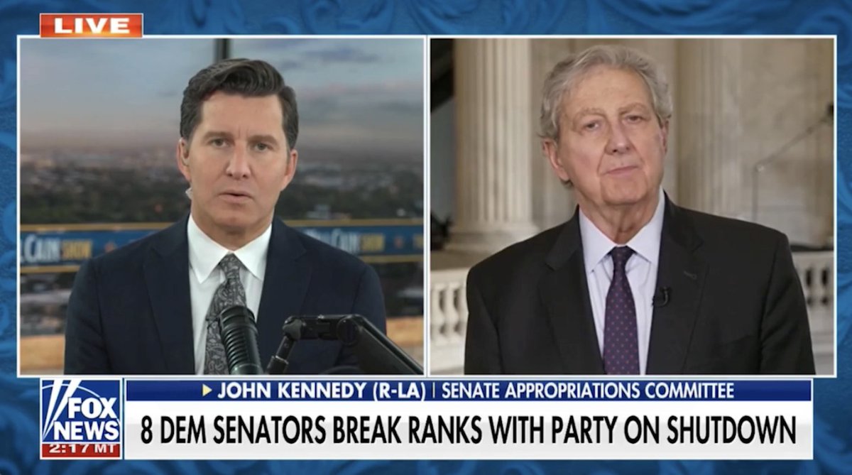 I think it’s the height of hypocrisy that Members of Congress were paid through the government shutdown, but our military and air traffic controllers were left twisting in the wind. That’s not leadership.