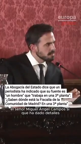La defensa de García Ortiz dice que un periodista indicó que su fuente es "un hombre" que "trabaja en una 3ª planta": "¿Saben dónde está Fiscalía de la Comunidad de Madrid? En una 3ª planta. Por ahí indica la Abogacía del Estado que procede la filtración"