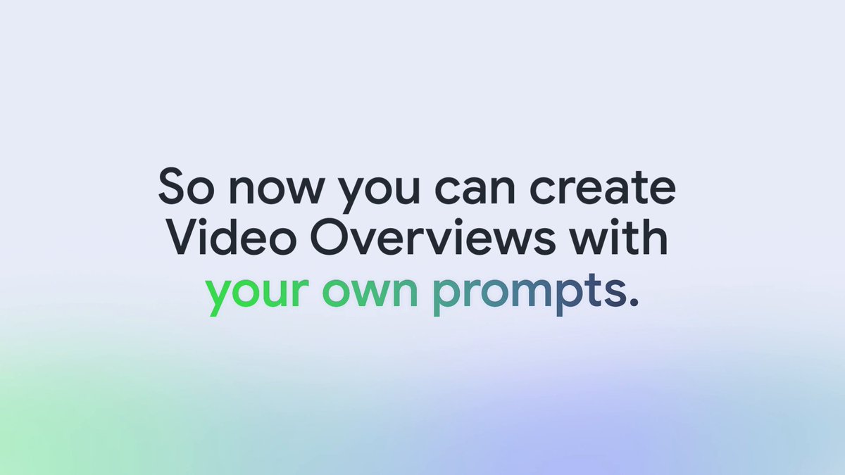 Finally, the moment you’ve all been waiting for 🥁: Rolling out today, you can now create your own custom video overview styles by typing in a prompt in the customization box. Drop your favorite examples below (our expectations are SKY HIGH).
